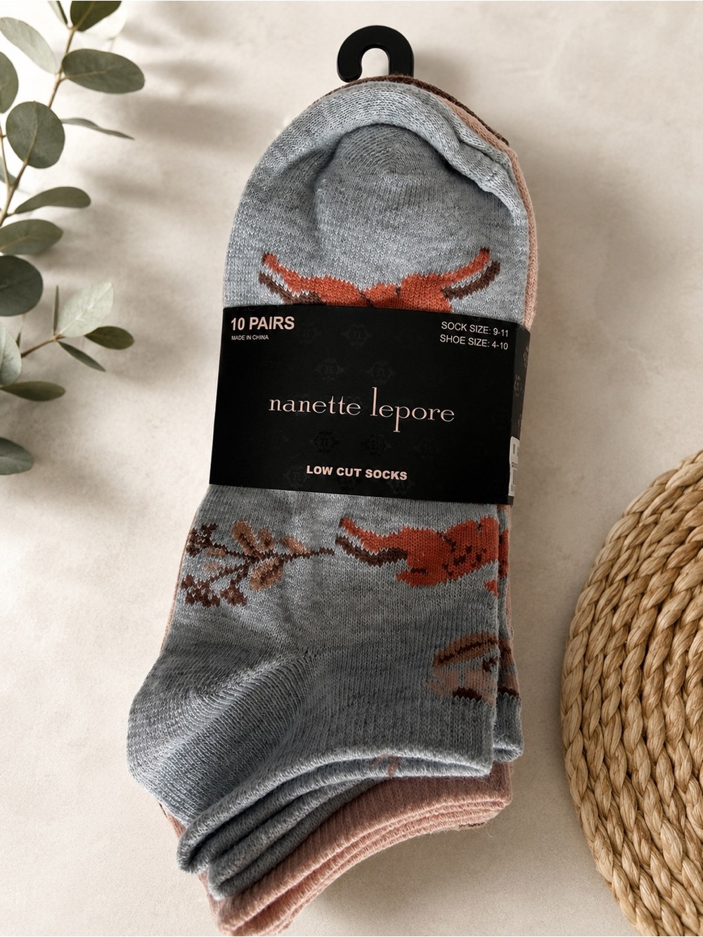 Nanette Lepore Women's Low Cut Socks (10 Pairs)